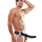 Fetish Fantasy Series 8-Inch Vibrating Hollow Strap-on - Black