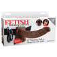 Fetish Fantasy Series 9-Inch Vibrating Hollow Strap-on With Balls - Brown