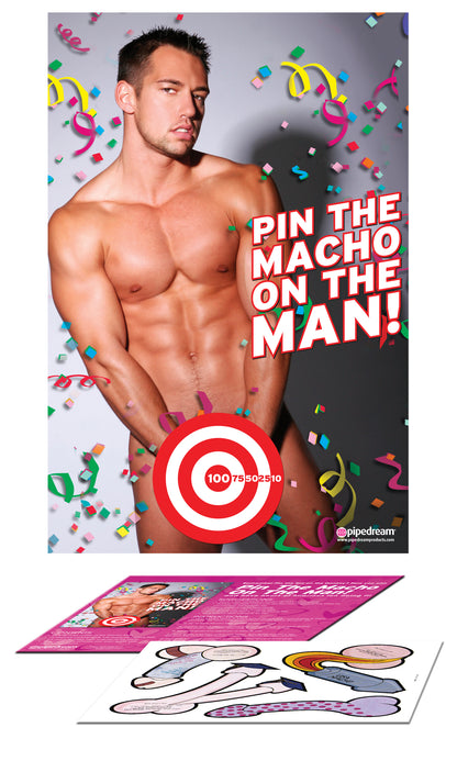 Bachelorette Party Favors Pin the Macho on the Man