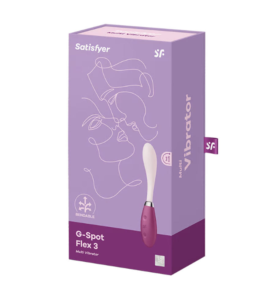 Satisfyer G-Spot Flex 3 - Multi Vibrator - Red