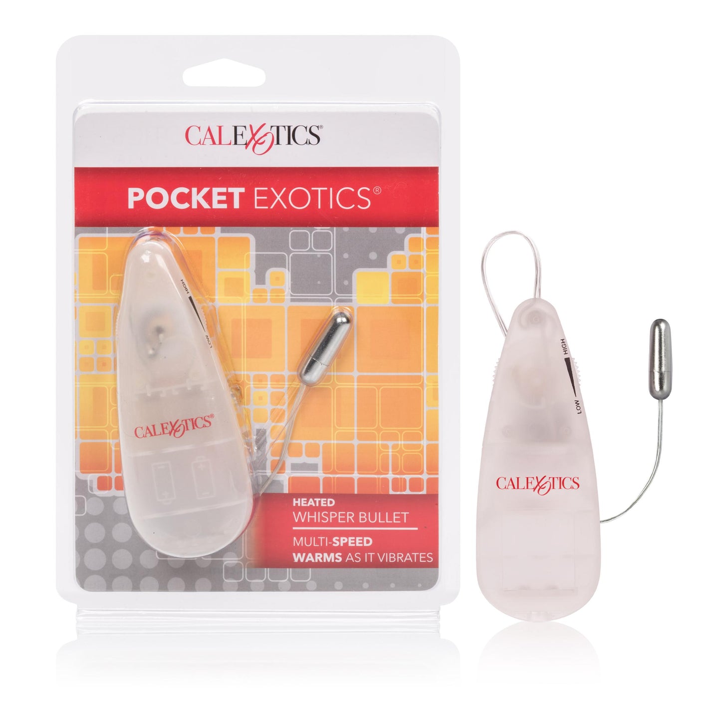 Pocket Exotics Heated Whisper Bullet - Clear