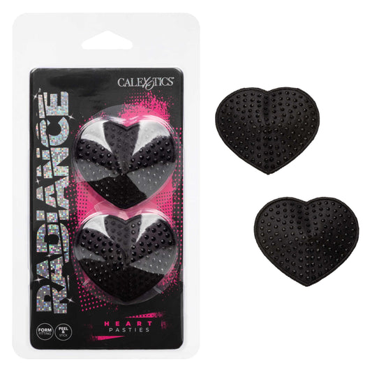 Radiance Heart Pasties - Black