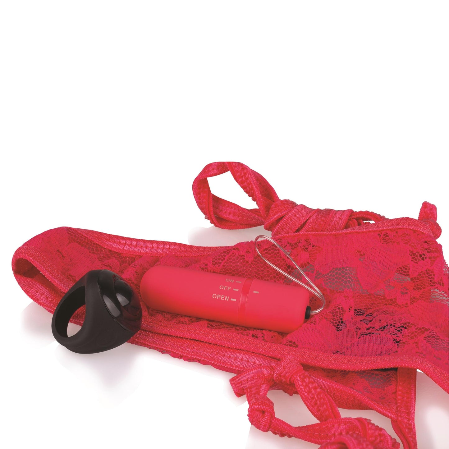 My Secret Screaming O Vibrating Panty Set - Red - Each