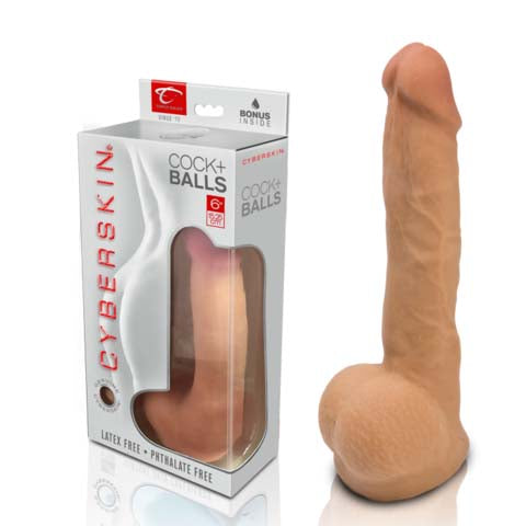 Cyberskin Cyber Cock With Balls - Medium