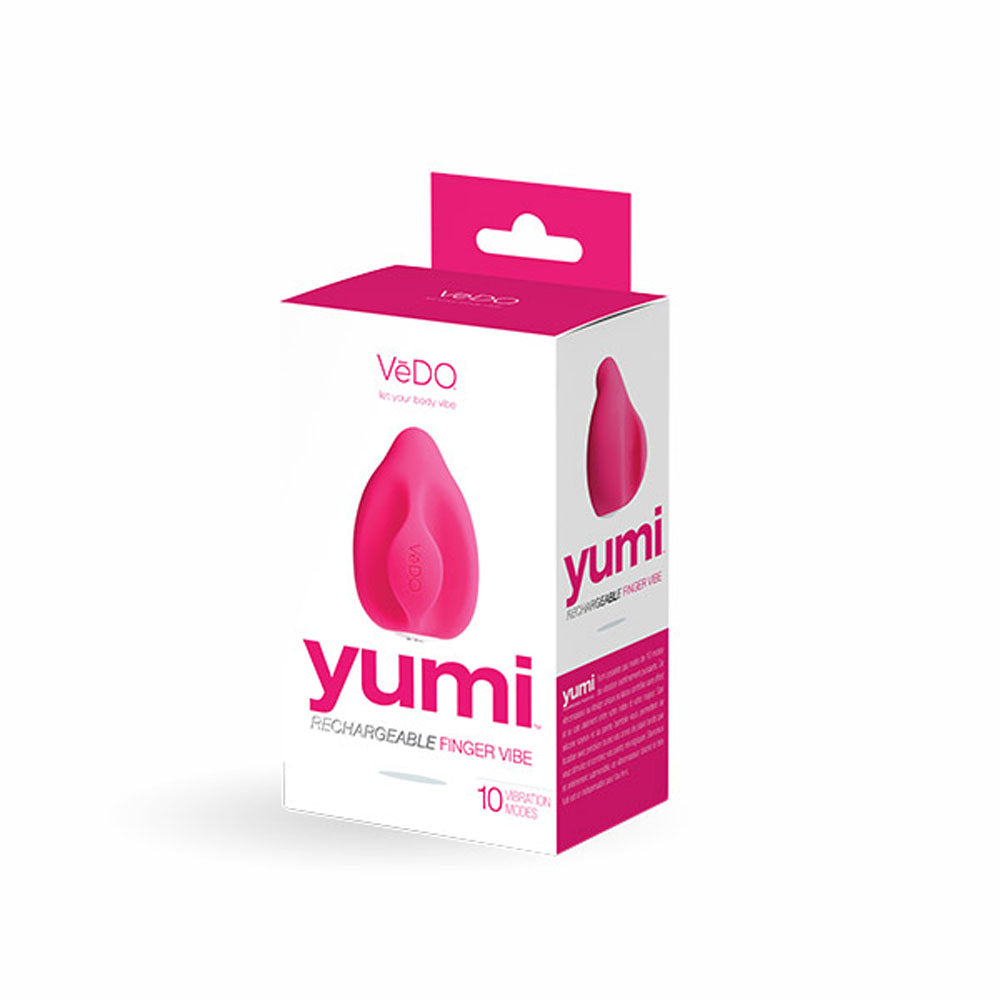 Yumi Rechargeable Finger Vibe - Foxy Pink