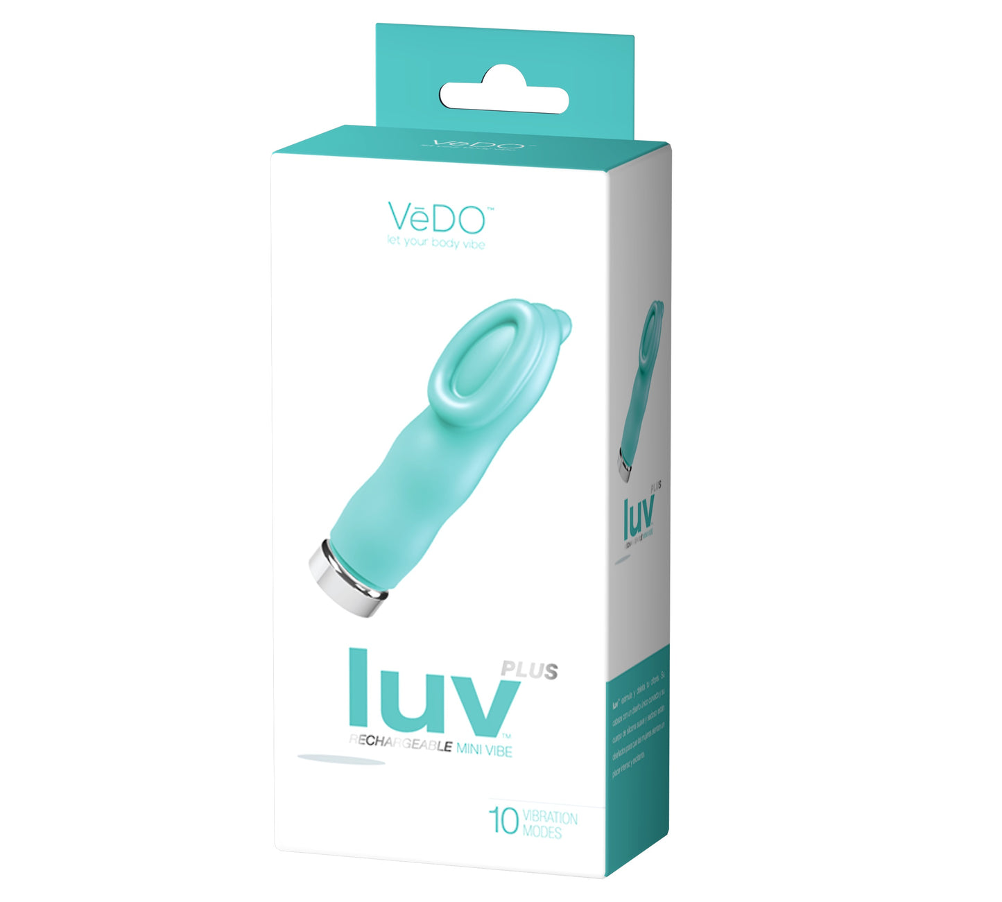 Luv Plus Rechargeable Mini Vibe - Tease Me Turquoise